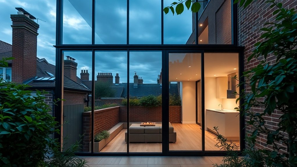 Glass Extension Walls Hornsey