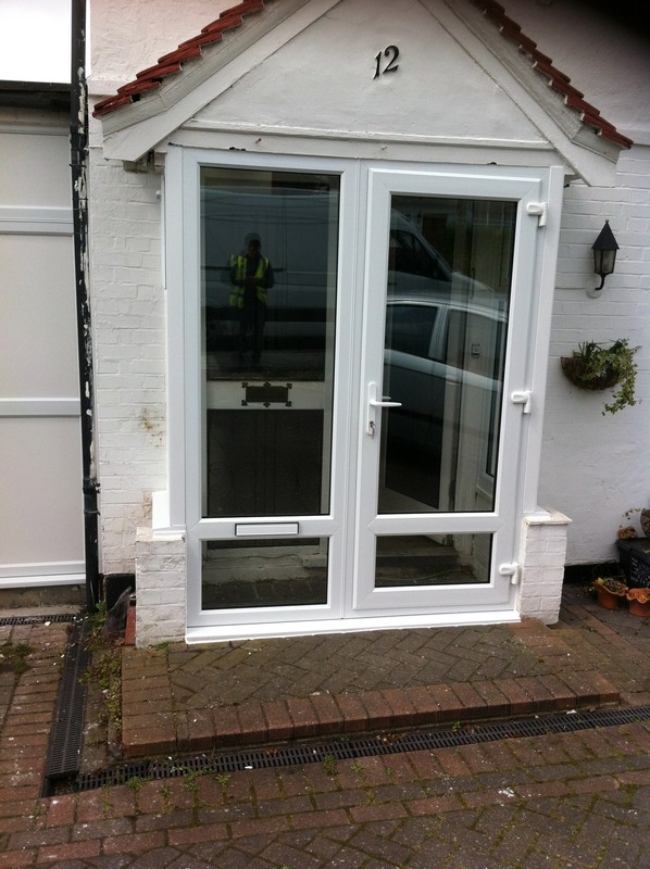 uPVC French doors fitted as front entrance in Hornsey